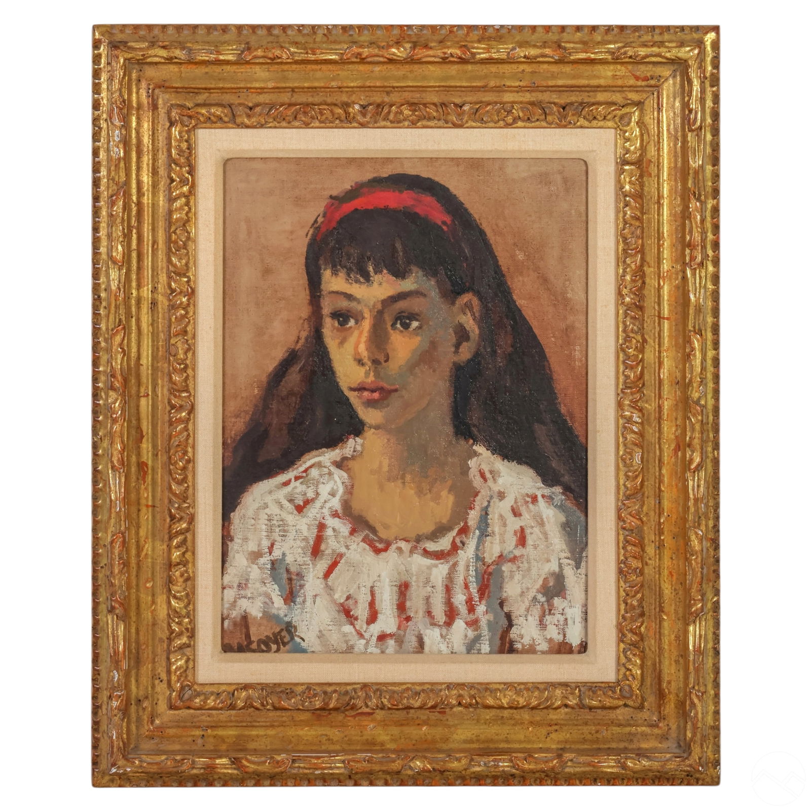 MOSES SOYER 1899-1974 YOUNG GIRL