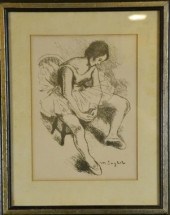 MOSES SOYER BALLERINA LITHOGRA
