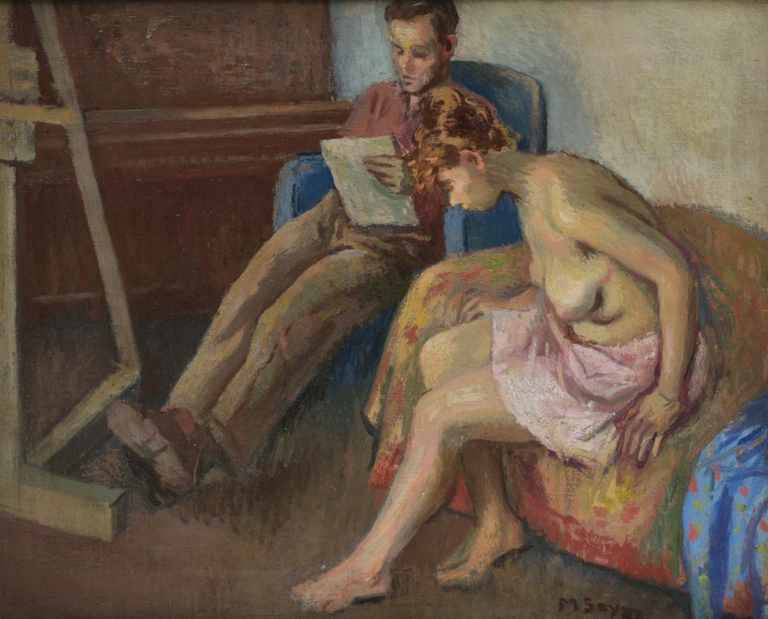 MOSES SOYER, "IN THE STUDIO"Moses