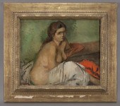 Moses Soyer oil painting on pa