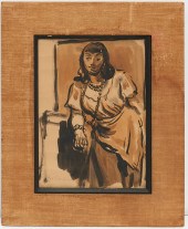 MOSES SOYER, PAINTING Moses So