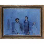 MOSHE MOKADY, OIL ON CANVAS Mo