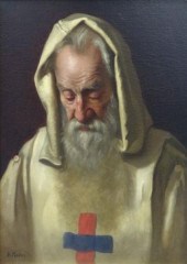 MOSLER Henry. O/C Portrait of