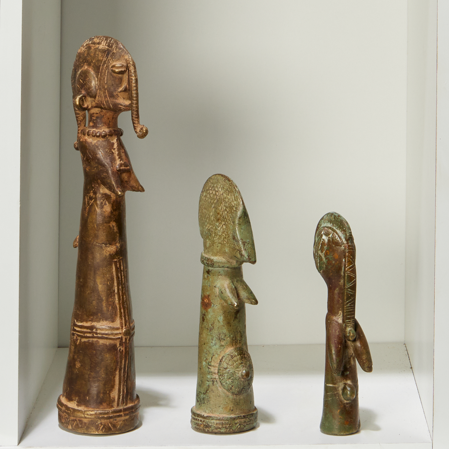 MOSSI PEOPLES, (3) RARE BRONZE