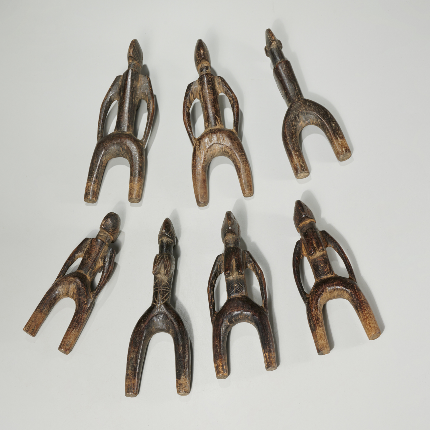 MOSSI PEOPLES, (7) CARVED WOOD