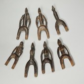 MOSSI PEOPLES, (7) CARVED WOOD