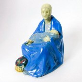 MOTHER AND CHILD STONEWARE FIG