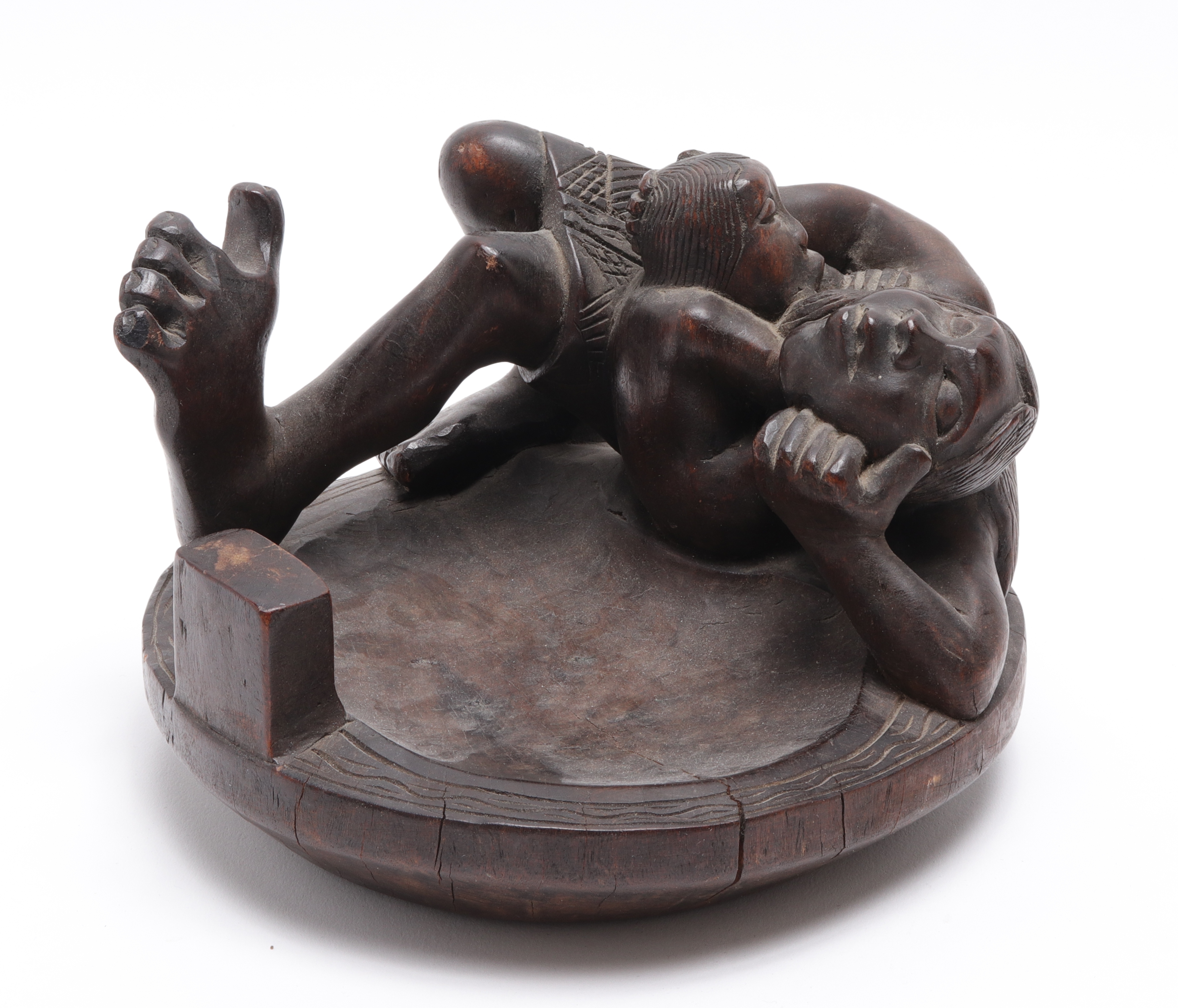 "MOTHER & CHILD" WOODEN FIGURAL