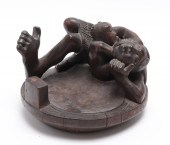 "MOTHER & CHILD" WOODEN FIGURA