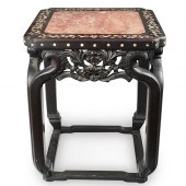 MOTHER-OF-PEARL INLAID HARDWOO