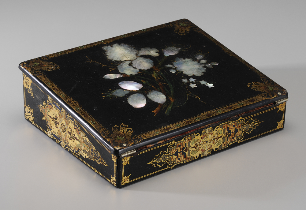 Mother-of-Pearl Inlaid Lap Desk