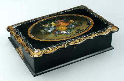 Mother-of-pearl inlaid lap desk,