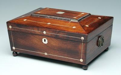 Mother-of-pearl inlaid mahogany