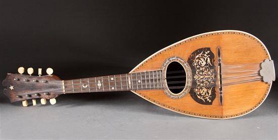 Mother-of-pearl inlaid rosewood and