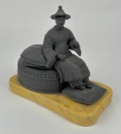 MOTTAHEDEH BLACK BASALT PORCEL