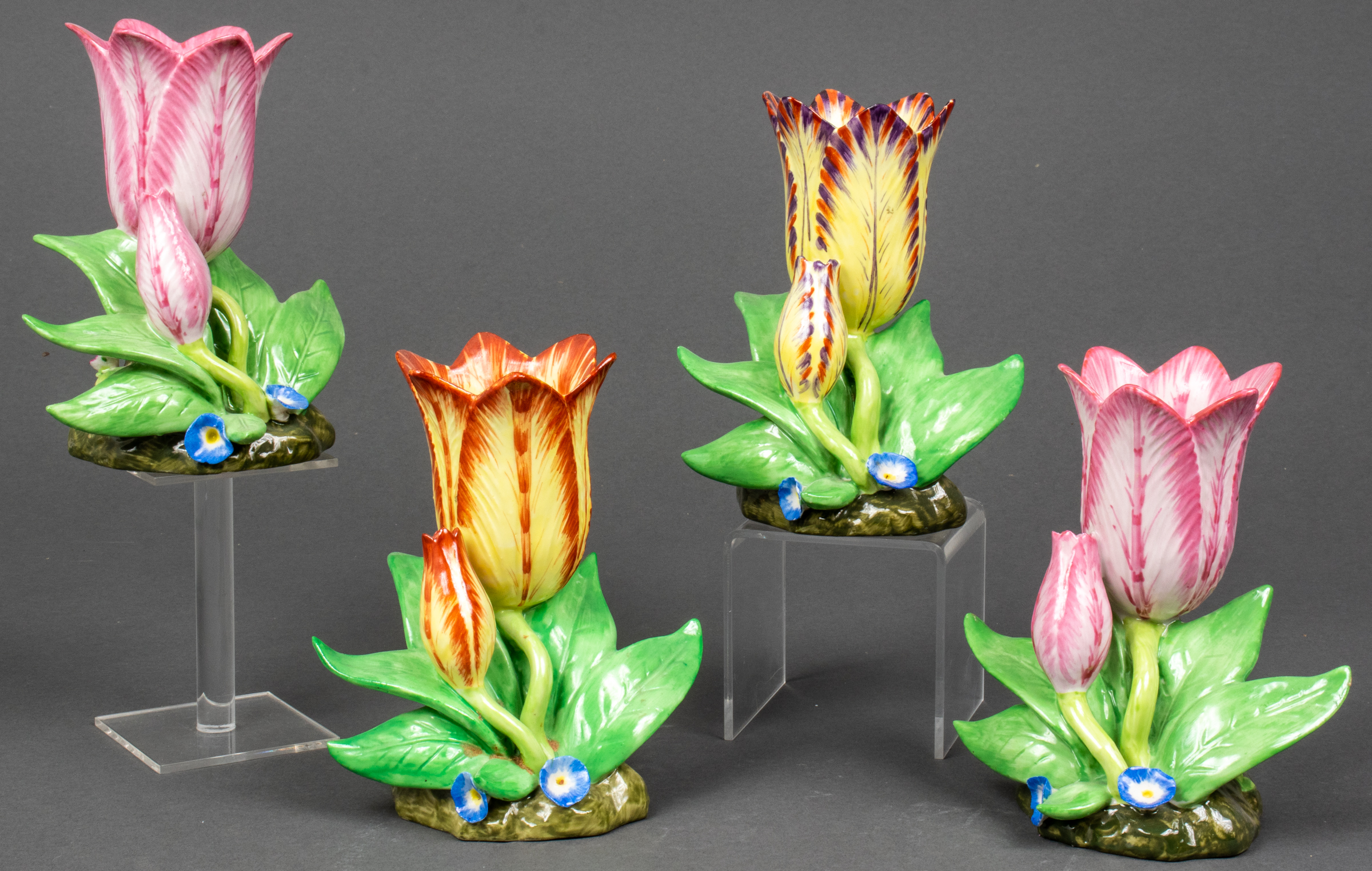 MOTTAHEDEH POTTERY TULIP VASES /