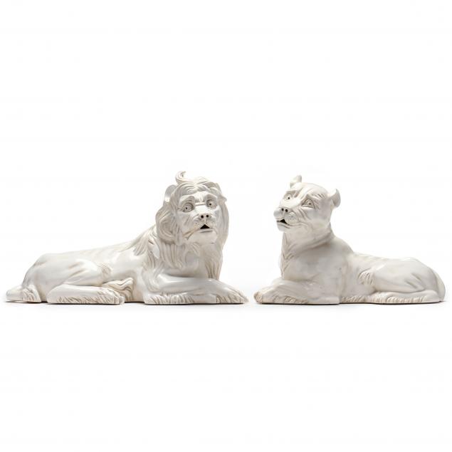 MOTTAHEDEH RECUMBENT LION AND