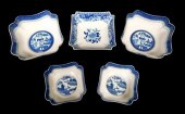 MOTTAHEDEH SERVING BOWLS, "BLU