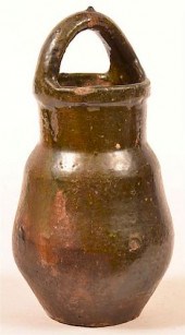 MOTTLE GLAZED REDWARE WELL WAT