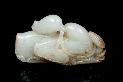 MOTTLED WHITE JADE 'MANDARIN
