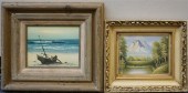 MOUNTAIN LANDSCAPE, SIGNED P.