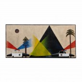 MOUNTAIN LANDSCAPE W/ POLICE C