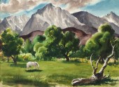 ''Mountain Pasture'' white hor