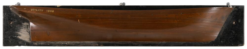 MOUNTED BUILDER’S HALF HULL MODEL