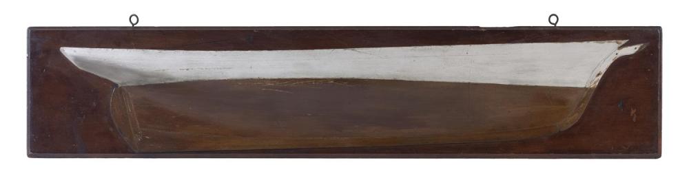 MOUNTED BUILDER'S HALF HULL MODEL