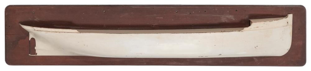 MOUNTED BUILDER'S HALF HULL MODEL
