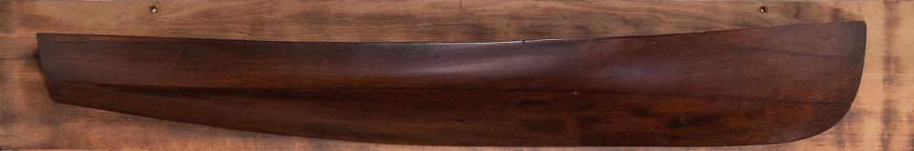 MOUNTED BUILDER'S HALF HULL MODEL