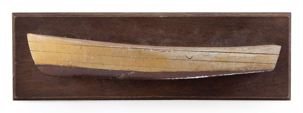 MOUNTED BUILDER'S HALF HULL MODEL