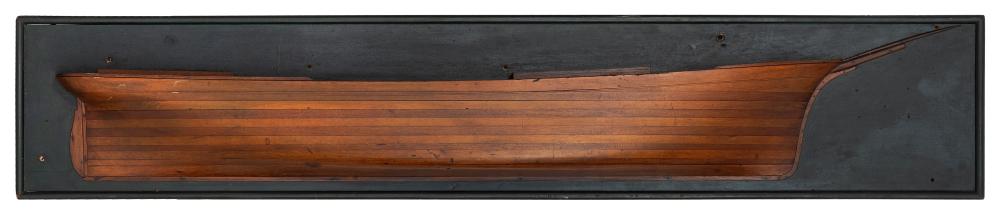MOUNTED BUILDER'S HALF HULL MODEL