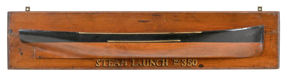 MOUNTED BUILDER’S HALF HULL MODEL