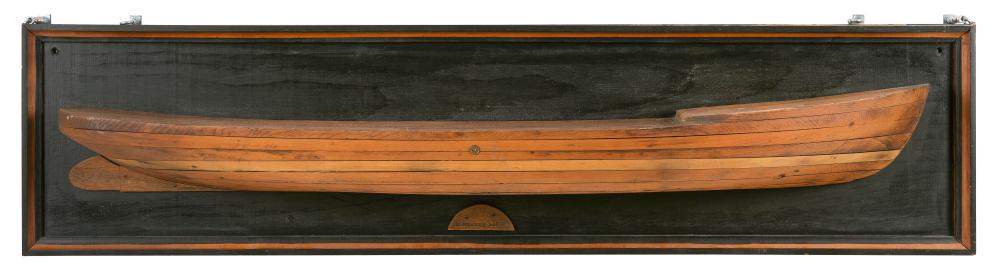 MOUNTED BUILDER'S HALF HULL MODEL