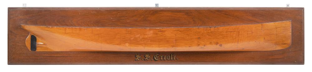 MOUNTED BUILDER'S HALF HULL MODEL
