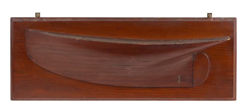 MOUNTED BUILDER’S HALF HULL MODEL