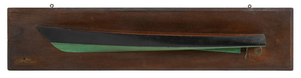 MOUNTED BUILDER'S HALF HULL MODEL