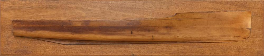MOUNTED BUILDER'S HALF HULL MODEL