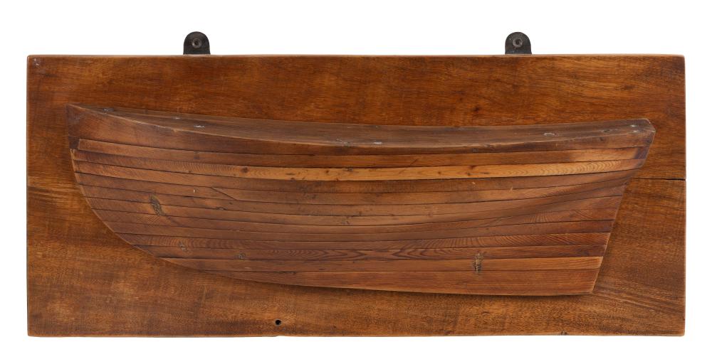MOUNTED BUILDER'S HALF HULL MODEL
