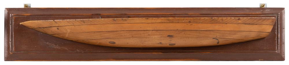 MOUNTED BUILDER'S HALF HULL MODEL