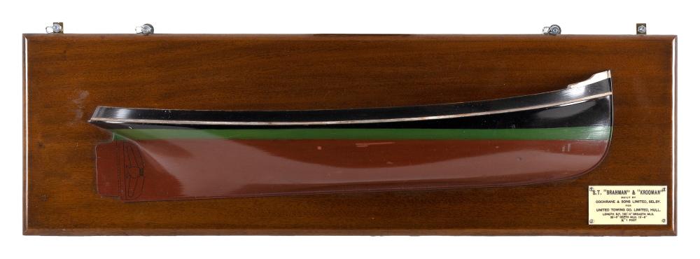 MOUNTED BUILDER’S HALF HULL MODEL