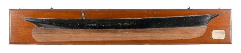 MOUNTED BUILDER’S HALF HULL MODEL