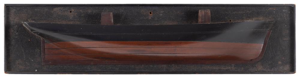 MOUNTED BUILDER’S HALF HULL MODEL