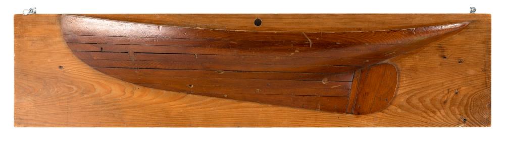 MOUNTED BUILDER’S HALF HULL MODEL