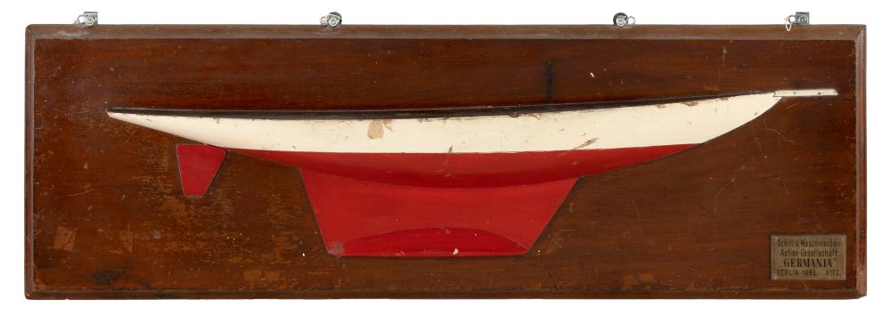MOUNTED BUILDER’S HALF HULL MODEL