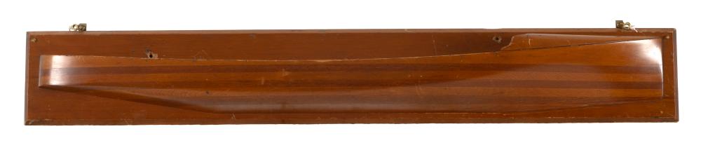 MOUNTED BUILDER’S HALF HULL MODEL
