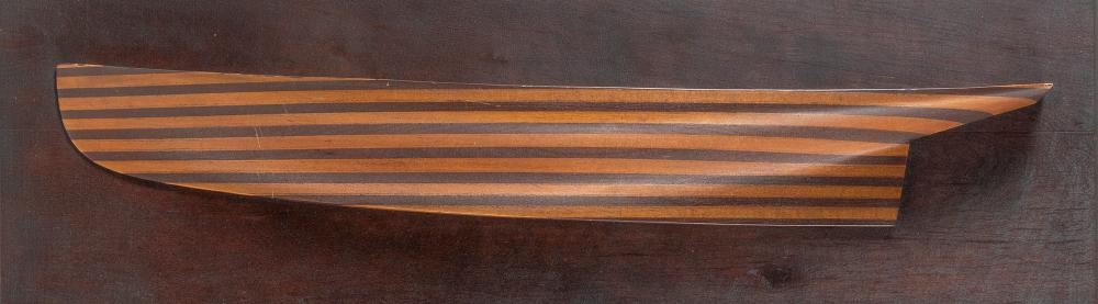 MOUNTED HALF HULL MODEL LATE 19TH