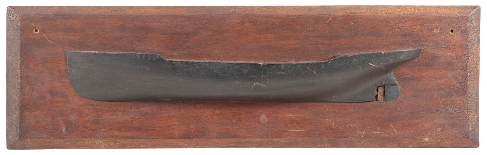 MOUNTED HALF HULL MODEL LATE 19TH