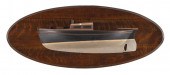 MOUNTED HALF HULL MODEL OF A S
